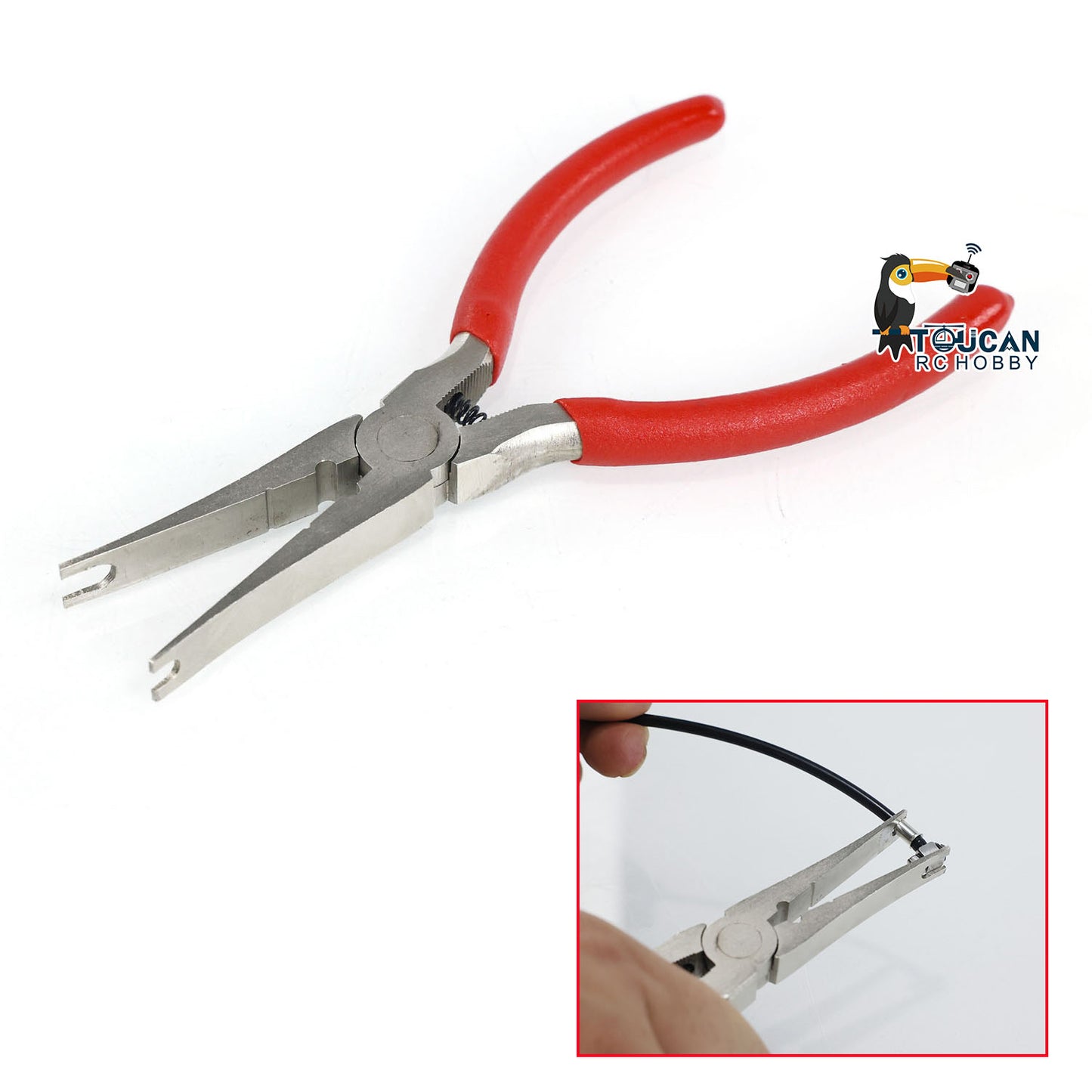 Metal Pliers Painted Flat Nose Pliers for Tubes Sleeves RC Hydraulic Excavator Truck Loader Forklift Dumper Construction Vehicle