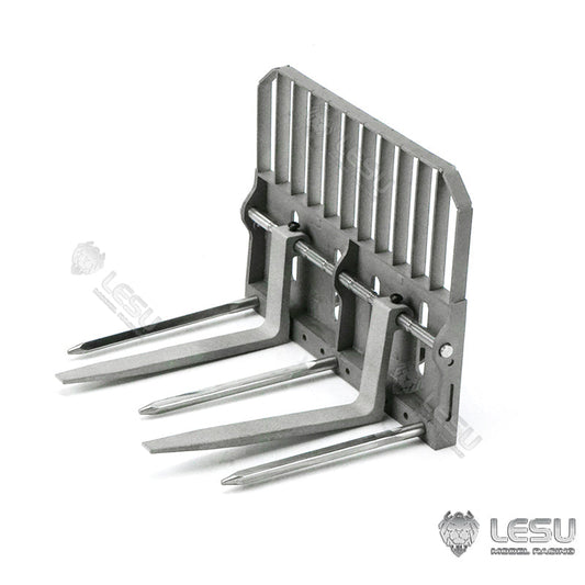 LESU Metal Fork Bucket for 1/14 RC Hydraulic Skid Steer Loader Bobcat DIY Model