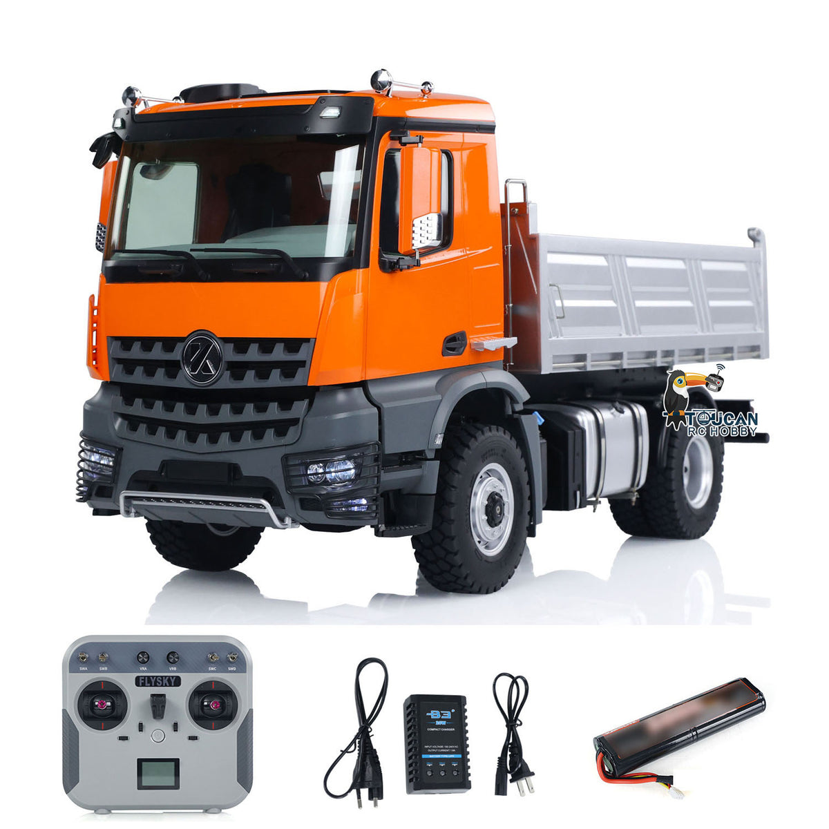 Fast Free Shipping 1/14 Kabolite 5701 RC Dump Truck 4x4 Remote Control Dumper Car Sound Light Simulation Vehicle Hobby Model