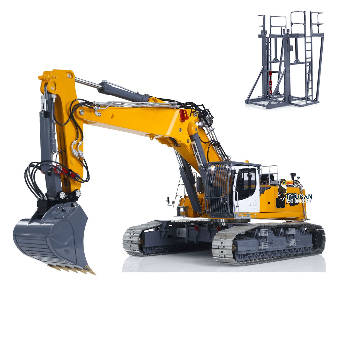 Heavy Machine 1/14 RC Full Hydraulic Excavator LESU LR960 Construction Digger