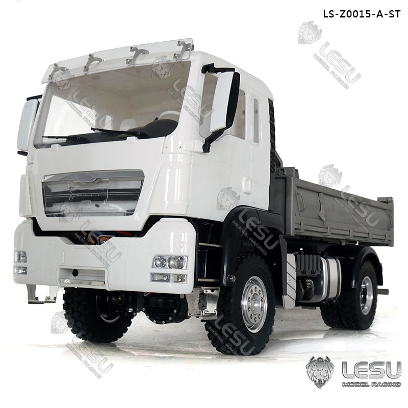 LESU 1/14 6x6 Metal TGS Dumper A/B RC Truck Model Light Sound Hydrualic System Motor Light Sound Opitonal Versions