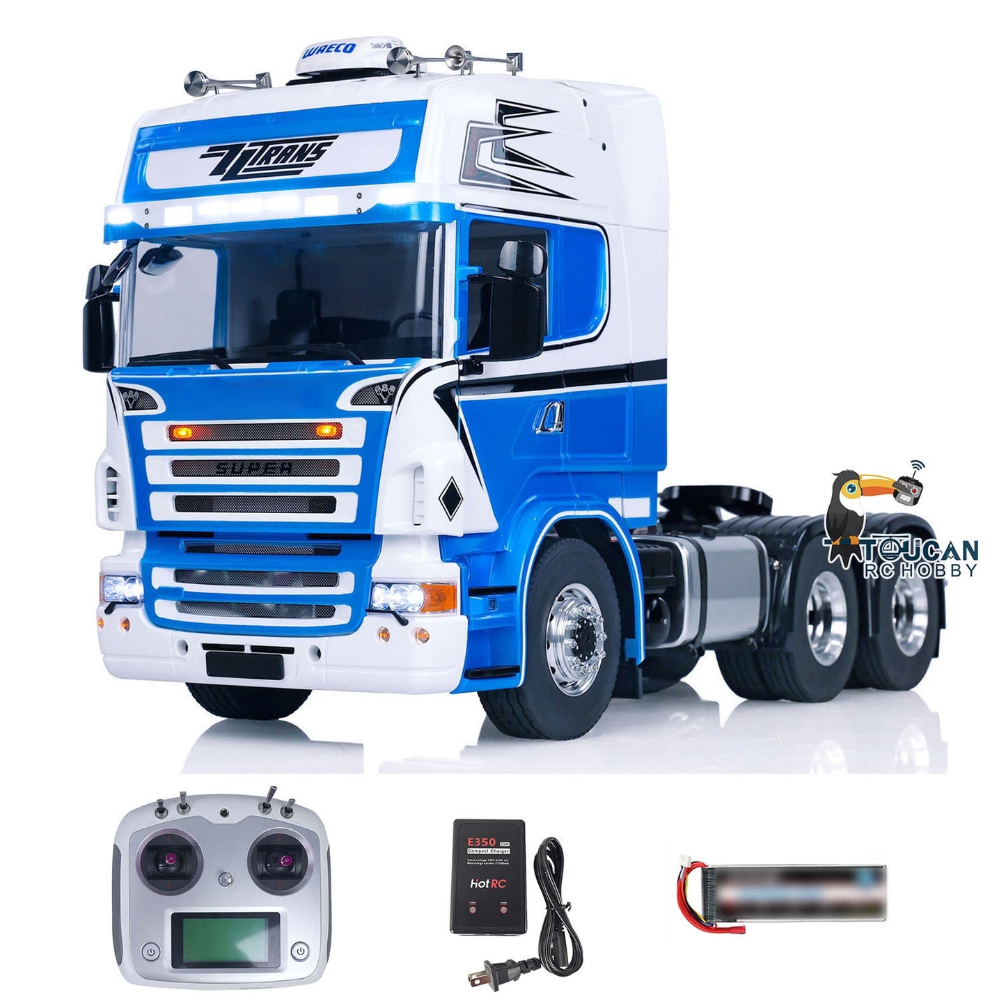 LESU 1/14 6x6 RC Tractor Truck Painted Assembled Radio Control Car Metal Chassis Hobby Model Optional Versions ESC Servo Motor