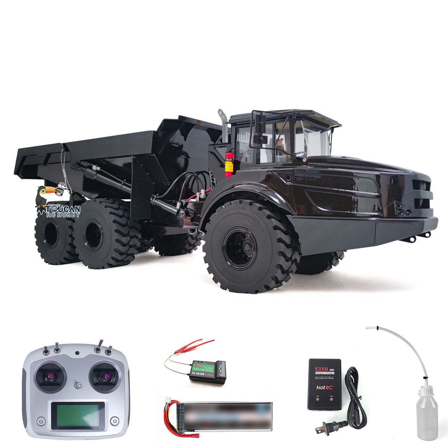 1/14 6*6 Metal Hydraulic Lifting RC A40G Articulated Truck Radio Control Dumper Tipper RTR Model Optional Color Flysky i6S ESC Motor