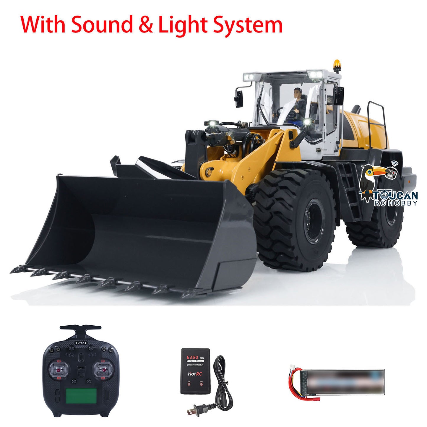US STOCK 1/14 Hydraulic RC Loader XDRC 580 RTR Radio Control Construction Vehicle Sound