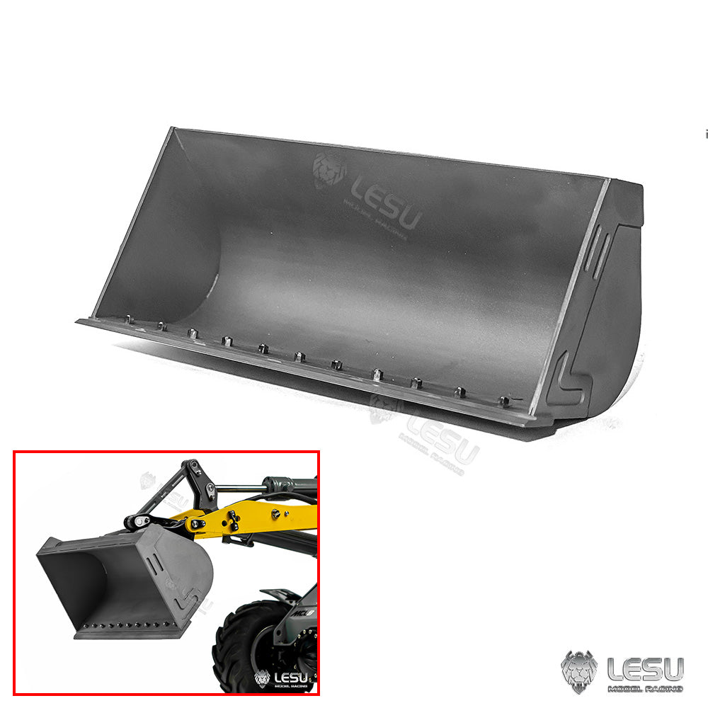 LESU 1/14 Hydraulic RC Loader AOUE MCL8 ST8 Remote Control RTR Car Sound Light DIY Metal Shovel Rake Sieve Bucket Gripper Fork