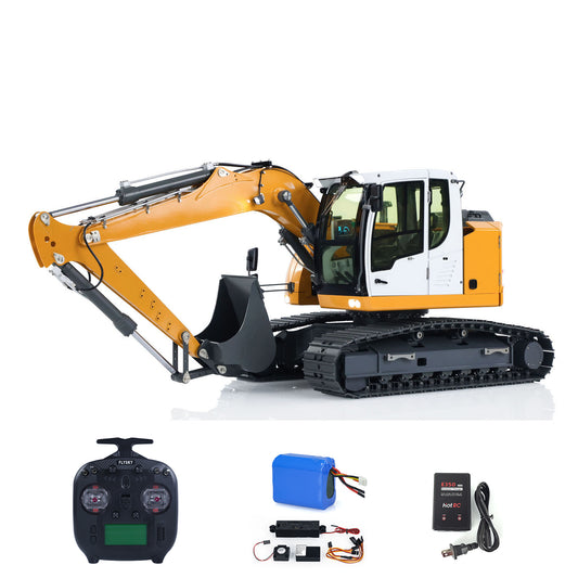 US STOCK 1/14 RC Hydraulic Excavator R920 JDM-208 Metal Remote Control Digger Model Sound