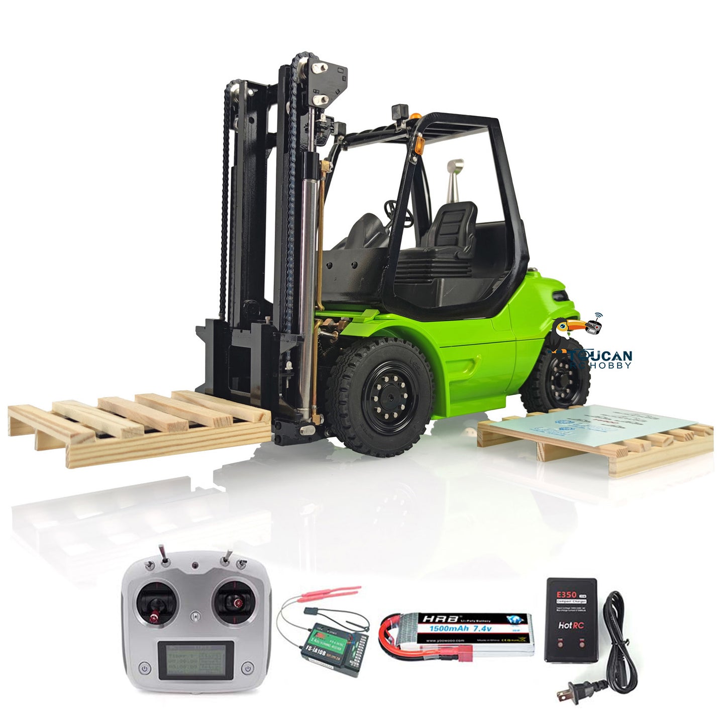 LESU 1/14 Hydraulic RC Forklift Truck Radio Control Transfer Car RTR Assembled and Painted Truck ESC Servo Motor Light Sound