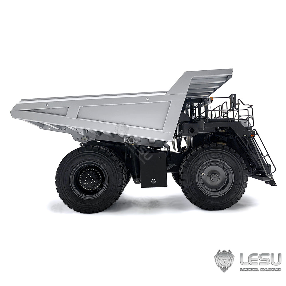 LESU 1/16 Metal Hydraulic RC Mining Truck Aoue R100E Radio Controlled Dumper Car Simulation Hobby Models DIY Construction Vehicle