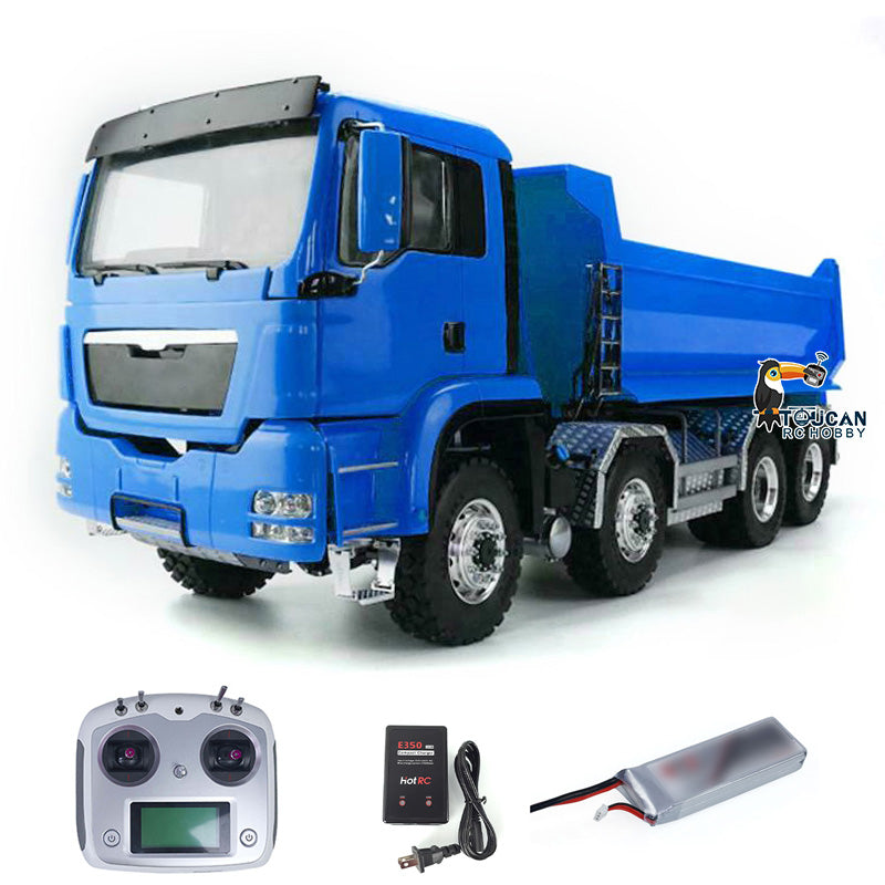 8x8 LESU 1/14 Hydraulic RC Dumper Truck RTR Remote Control Tipper Car Model