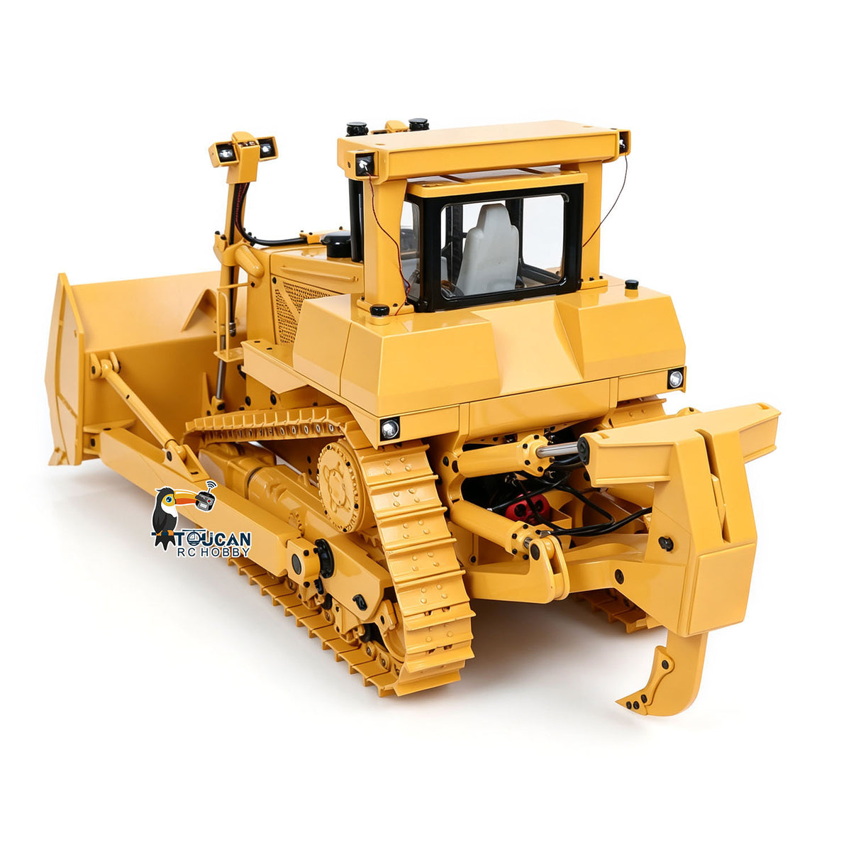 Fast Free Shipping 1/14 Scale JDMODEL Metal RC Hydraulic Bulldozer DXR2 JDM-98 W/ Light Sound Pump Cylinder ESC Motor Battery