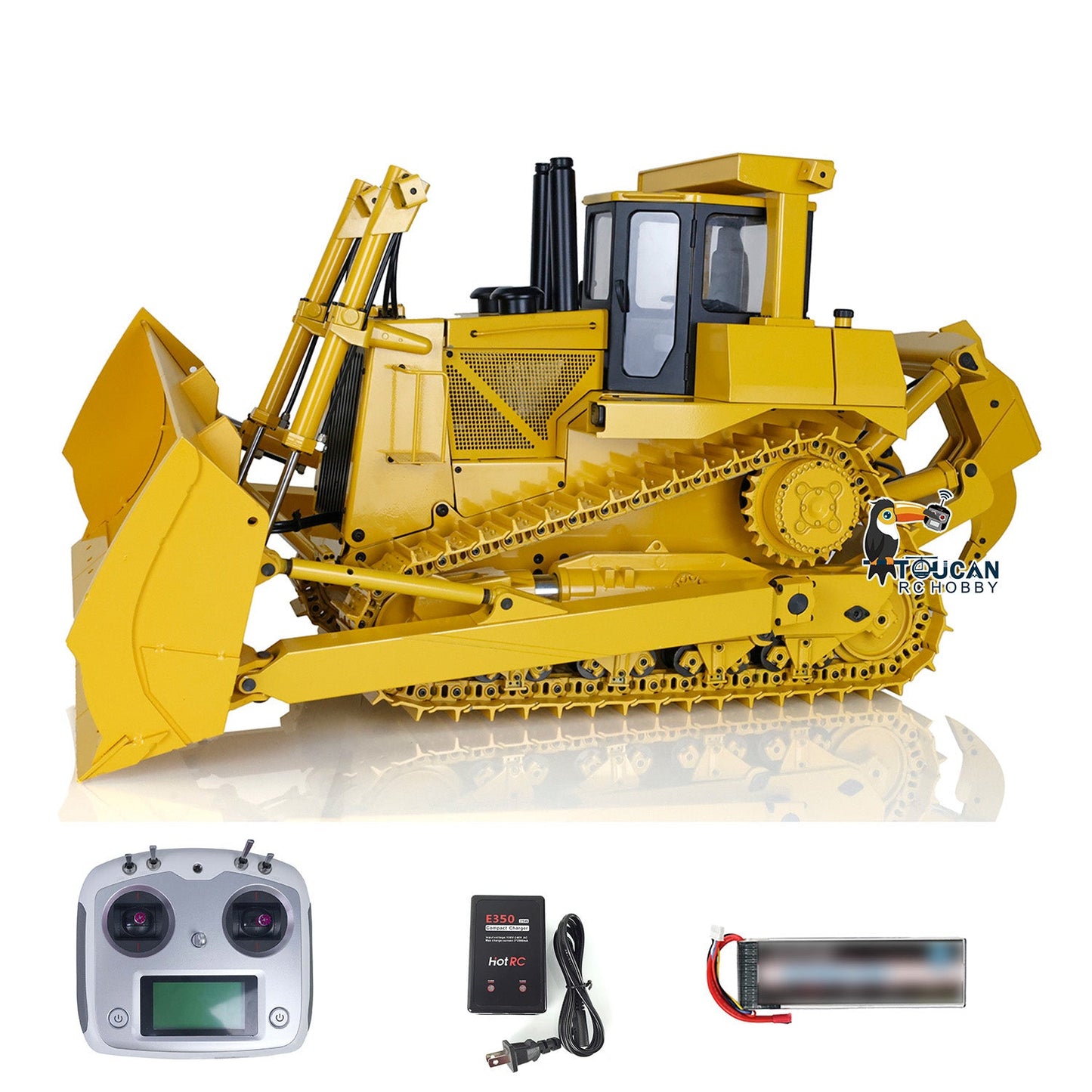 IN STOCK JDM-98 1/14 JDMODEL DXR2 RC Bulldozer Metal Hydraulic Truck Painted Built W/ I6S Radio Sound Pump Cylinder Tracks ESC Motor Hobby Model