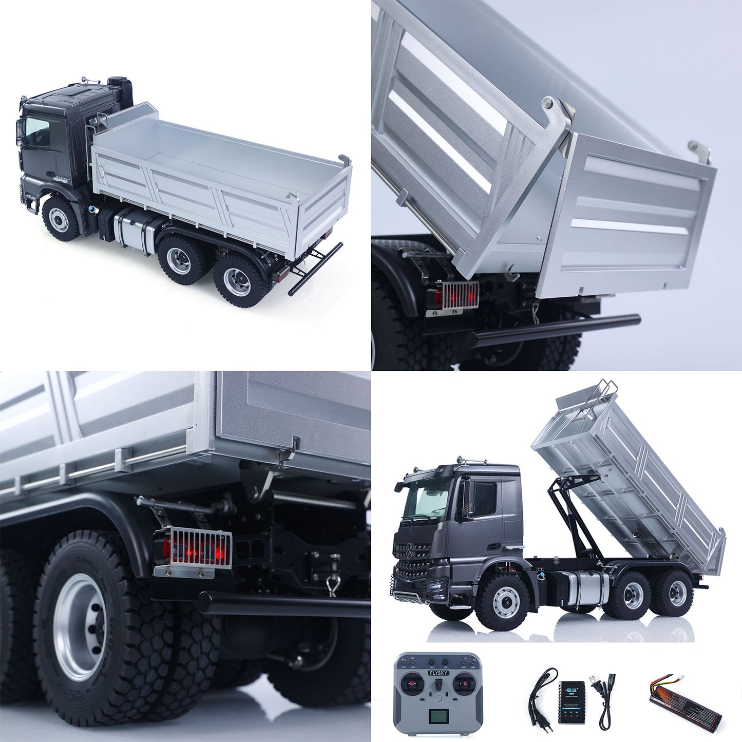 Fast Shipping New 2.4G RC Electric Lifting Dumper 5702 Model 1:14 6*6 Remote Control Tipper Lifting Rod Vehicle Sound Light Motor RTR Car Toy