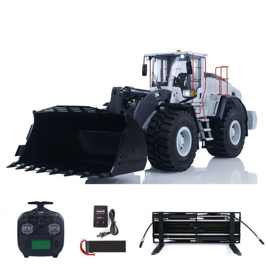 MTRC 1/14 RC Hydraulic Loader E260L Metal Radio Controlled Construction Vehicles Flysky ST8 Radio Brushless Motor LCD Screen Ready to Run