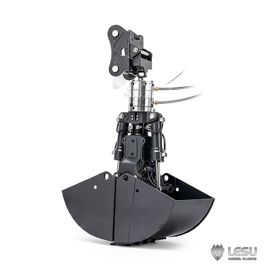Metal Clamshell Bucket for LESU C374F 1/14 Hydraulic RC Excavator Digger Model