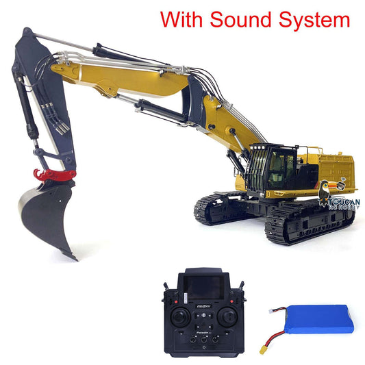 1/14 3 Arms RC Hydraulic Equipment Radio Controlled Excavator Car Model 374F FlySky PL18EV Lite Shovel ESC Servo Motor