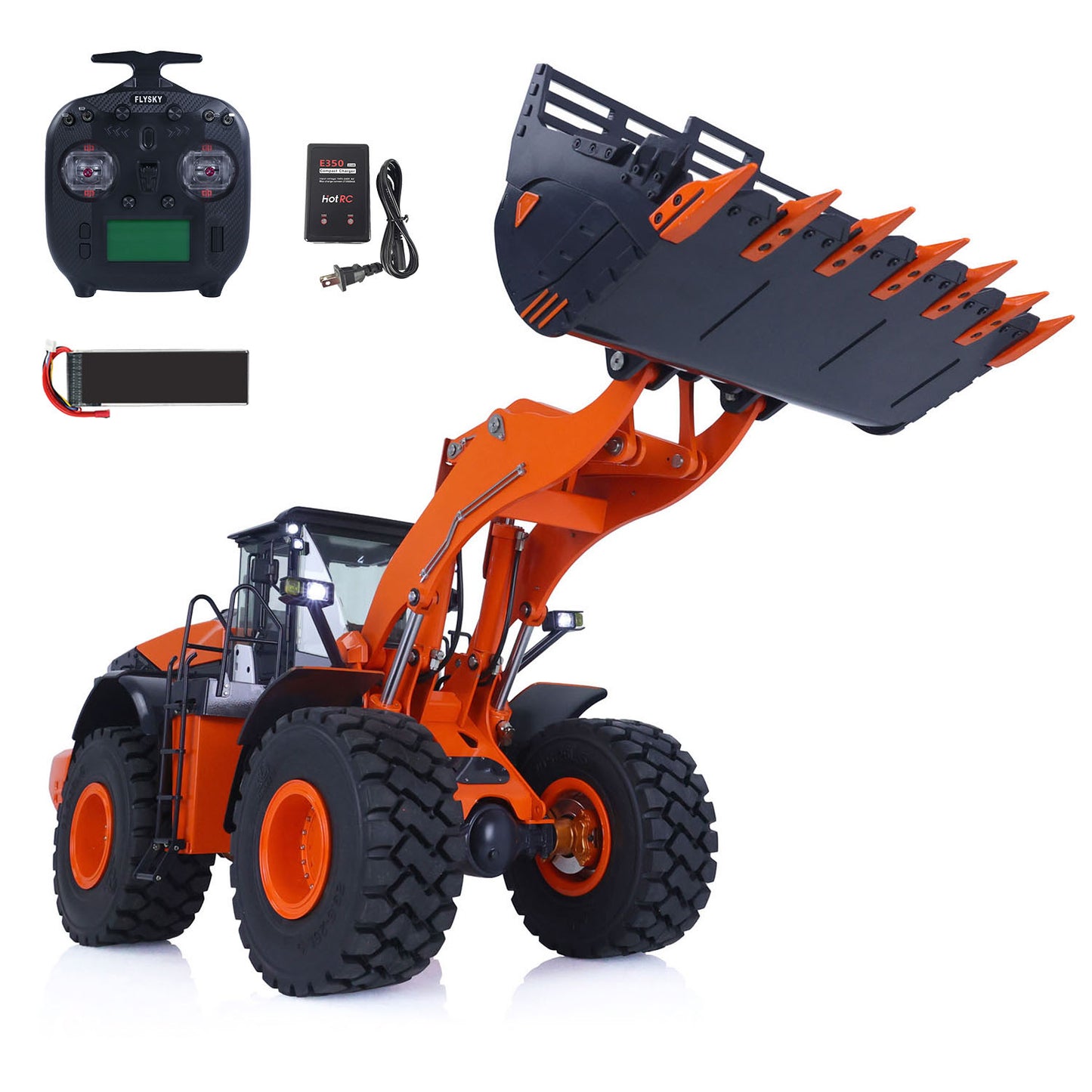 US STOCK 1/14 RC Hydraulic Loader for JDM 198 RTR A ZW370 Construction Vehicles