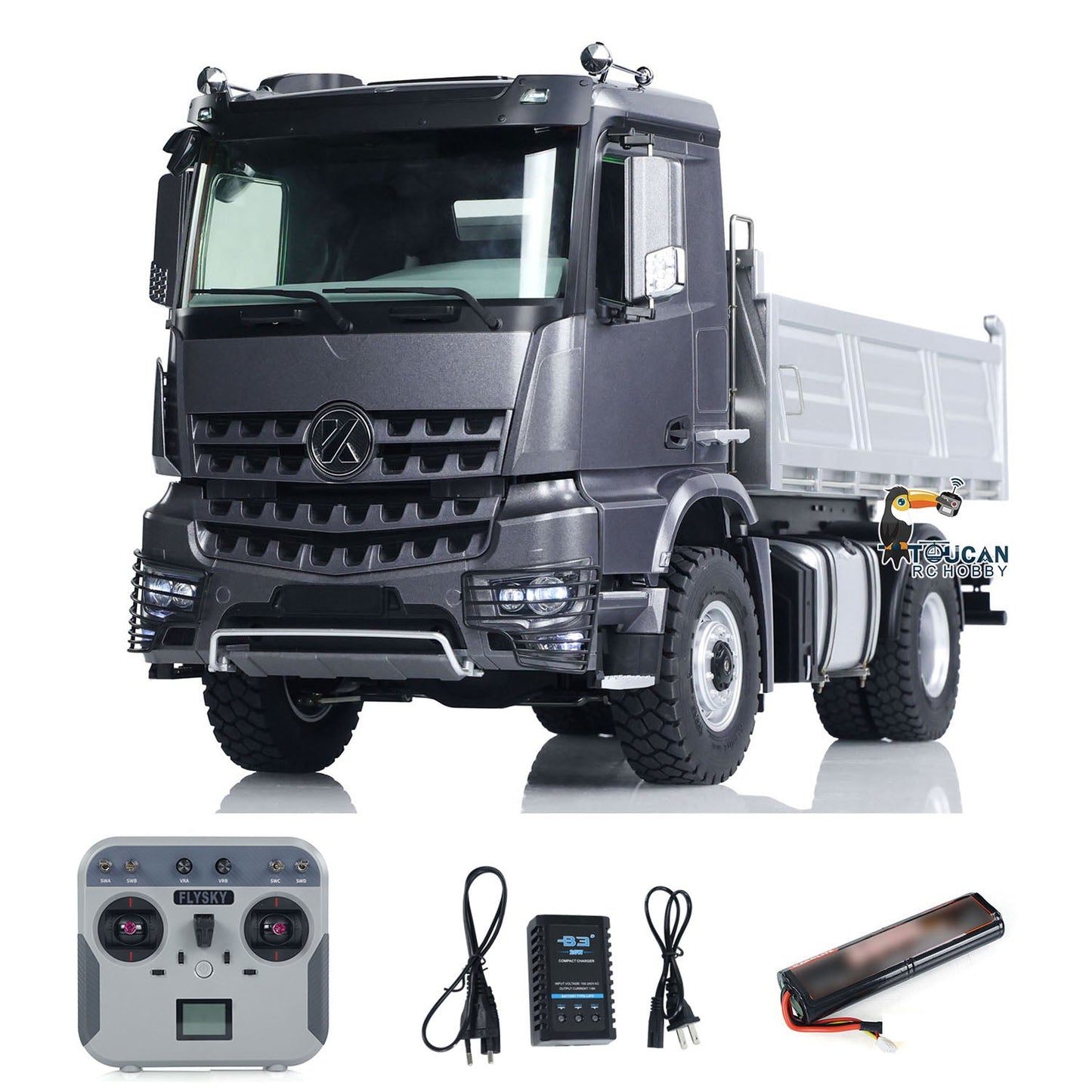 LAST ONE Fast Shipping Kabolite 4x4 1/14 RC Dumper Truck 5701 RTR Remote Control Tipper Car 2-speed