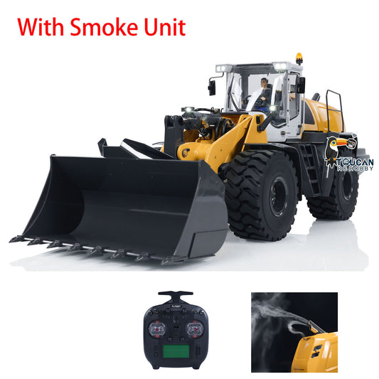 Metal 1/14 XDRC 580 RC Hydraulic Loader Remote Control Engineering Vehicles Hobby Model Smoke Sound Light Rock Bucket