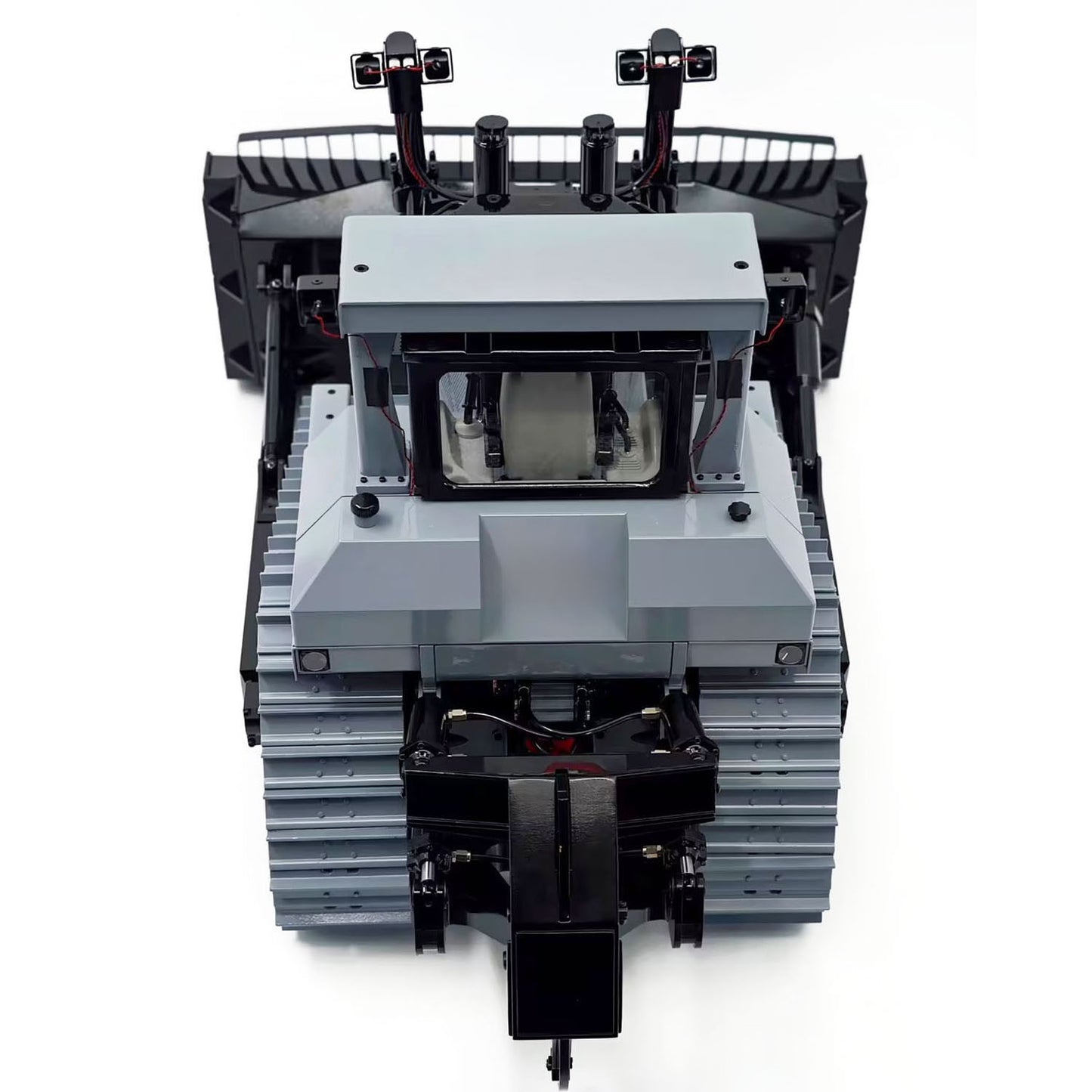 1/14 Metal RC Hydraulic Bulldozer DXR2 Light System Openable Door Remote Control Construction Vehicle JDM-98 Ultra Flysky Radio