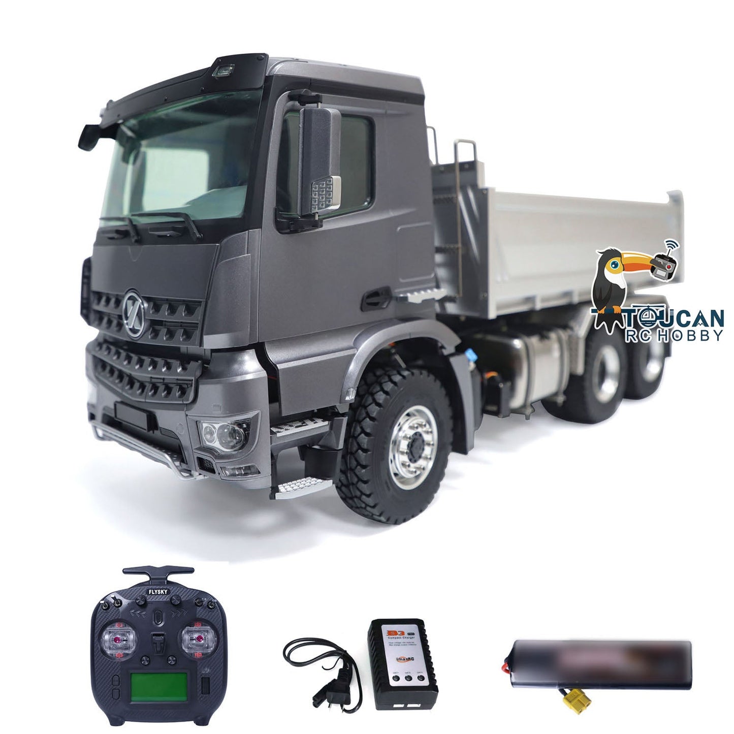 1/14 6*6 K3364 Kabolite Metal RC Hydraulic Dump Truck Vehicles Remote Control Tipper Cars Assembled and Painted Models ESC Motor