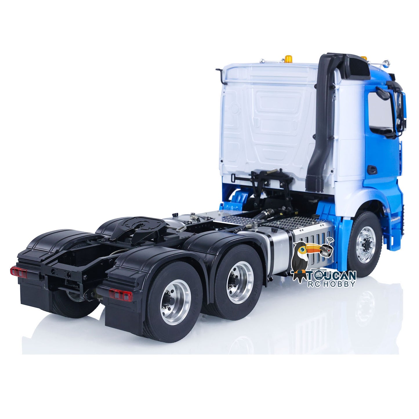 1/14 6x6 RC Tractor Truck RTR Wireless Control Car Electric Model Metal Chassis Sounds 2-Speed Gearbox Roof Rotation Light