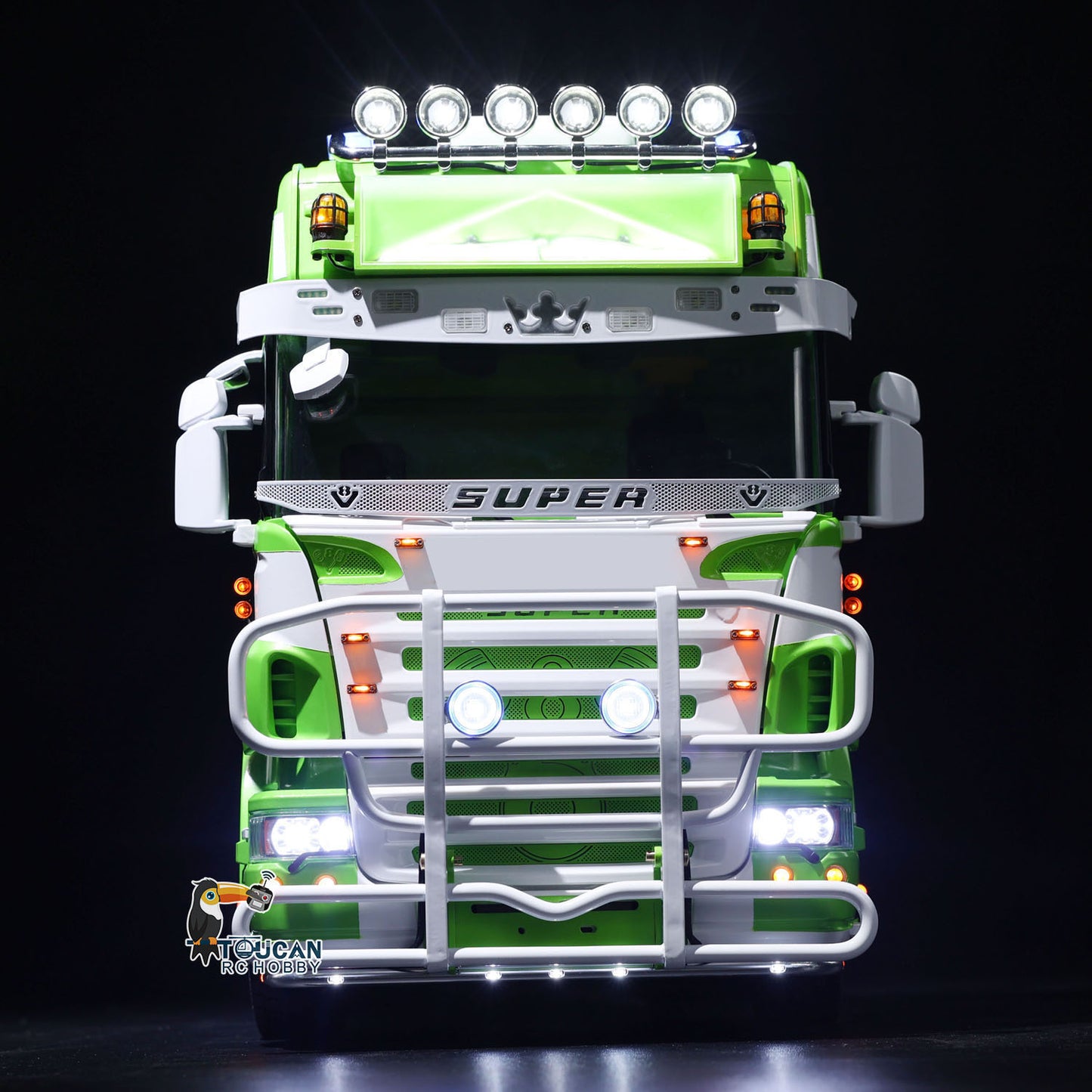 6x6 Metal Chassis 1/14 RC Tractor Truck R620 RTR Model Air Suspension ST8 Radio