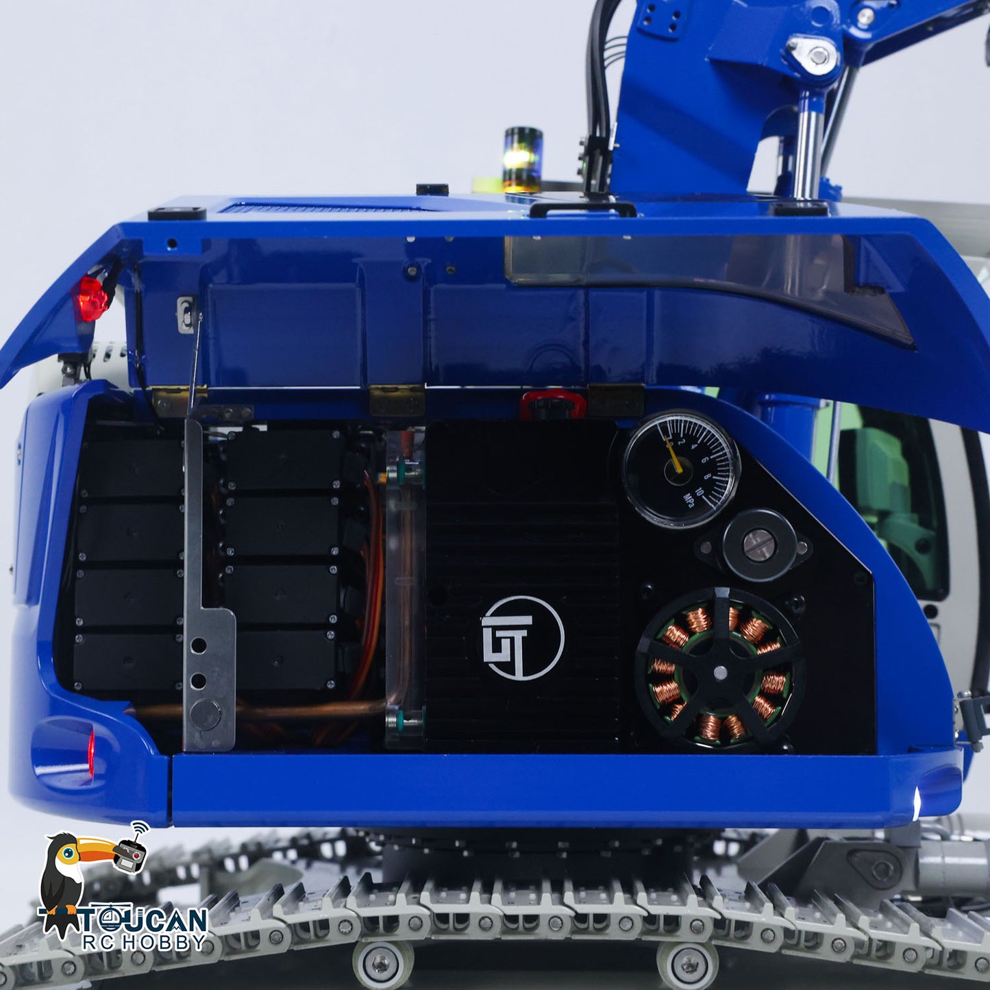 8ways Valve Metal 1/14 RC Hydraulic Excavator LR914 PRO MAX Remote Control Digger Construction Car PL18EV LITE Radio Battery