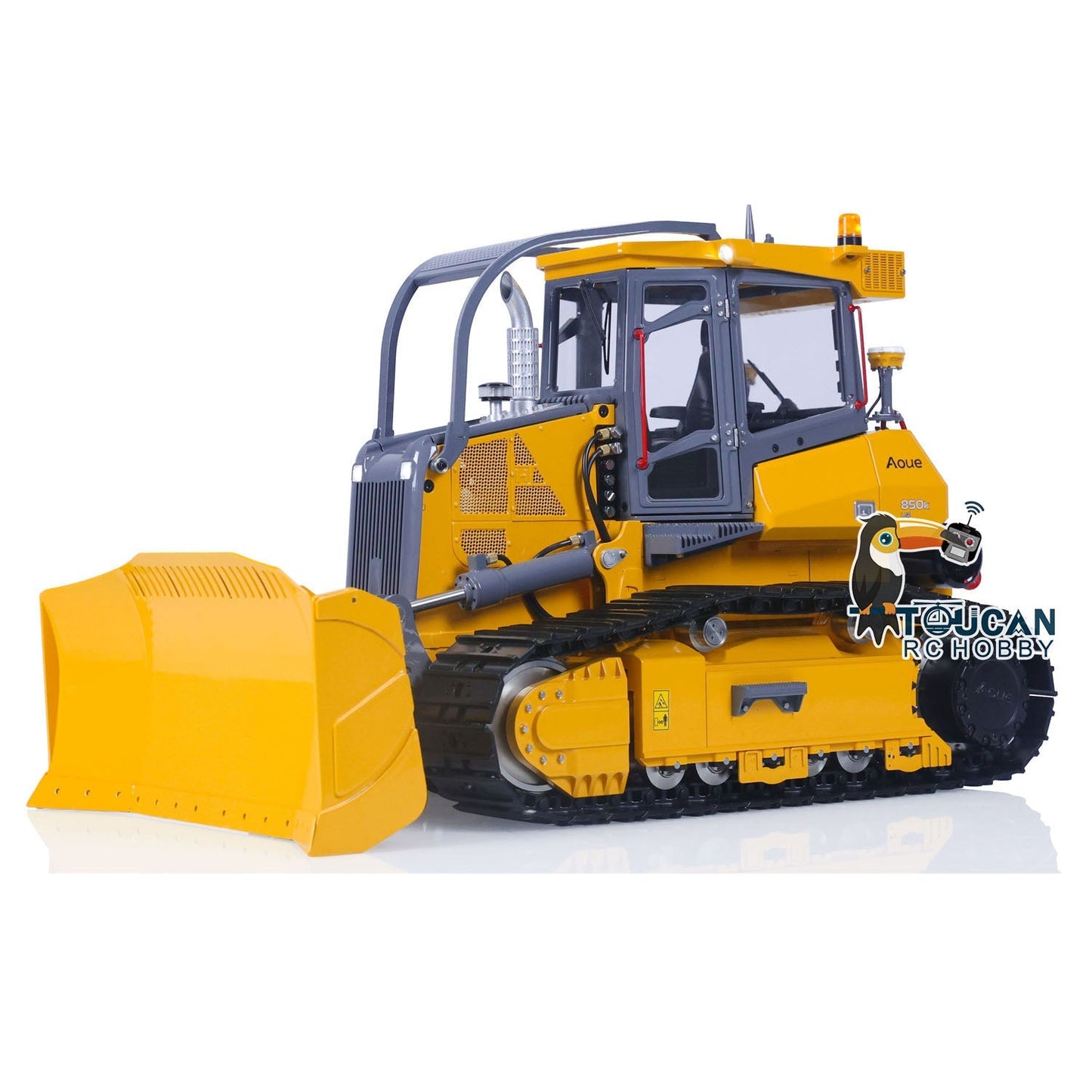 LESU Aoue 850K 1/14 RC Hydraulic Bulldozer PL18EV Lite Metal Radio Controlled Dozers Light System Model Black Track