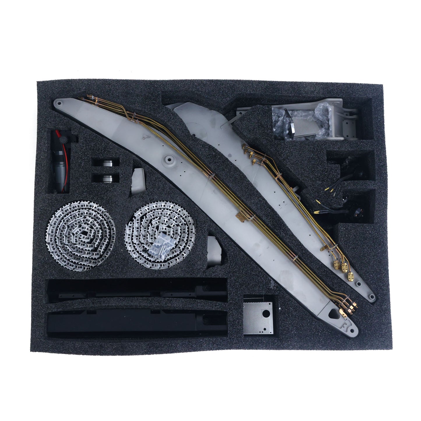 LESU AOUE LR945 KIT Unit 1/14 RC Hydraulic Long-reach Excavator CNC Extended Arm Digger Model Light 7CH Valve 4MPa Pump LCD Unassembled