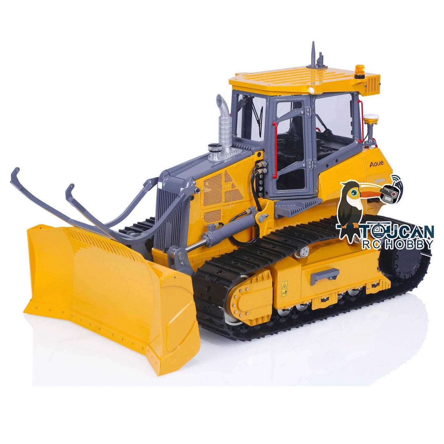 LESU Aoue 850K 1/14 RC Hydraulic Bulldozer PL18EV Lite Metal Radio Controlled Dozers Light System Model Black Track