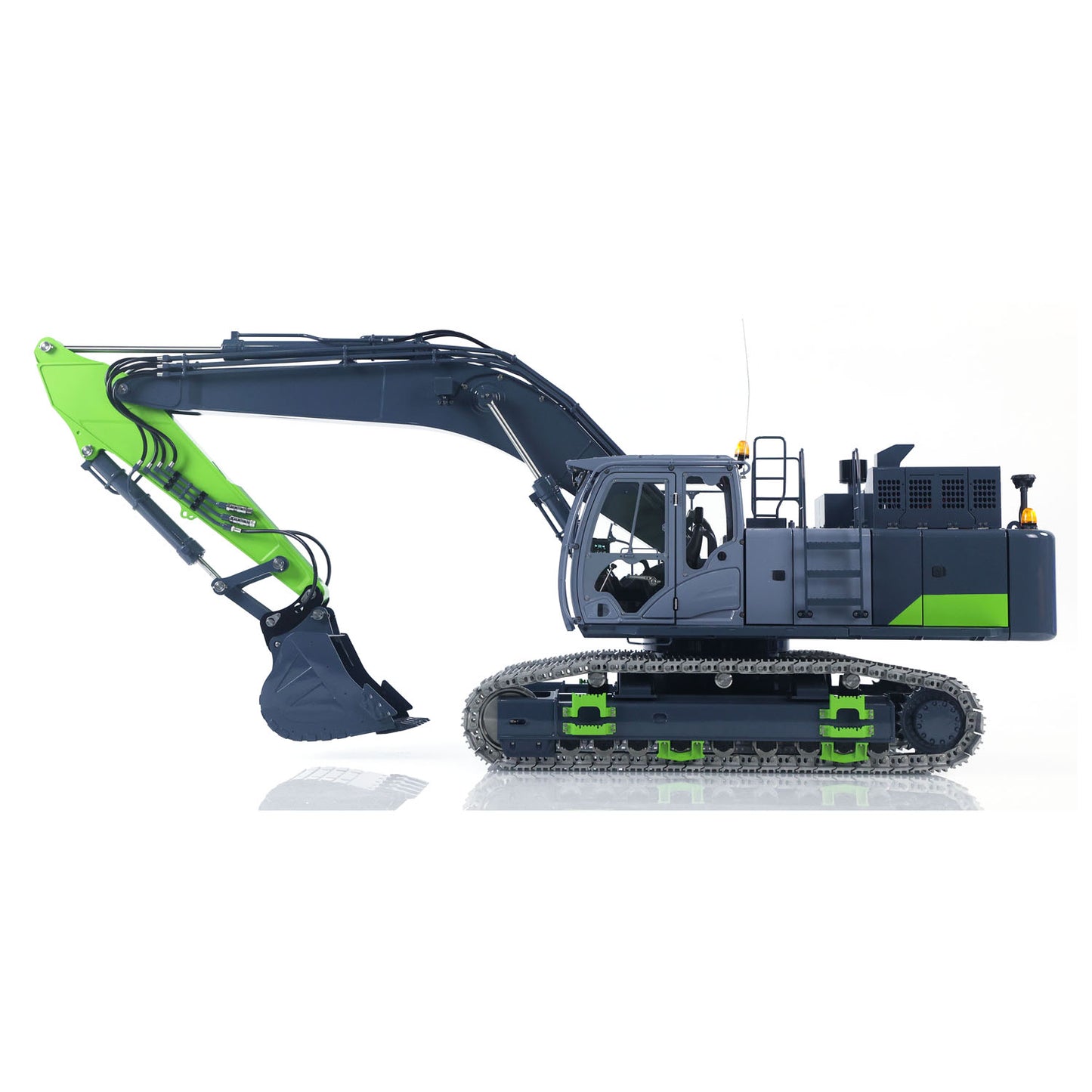 90% Metal LESU 1/14 RC Hydraulic Excavator Aoue ZX490 RTR Remote Control 2Arms Heavy Digger Model PL18EV Lite Light Sound Smoke Constraction Car