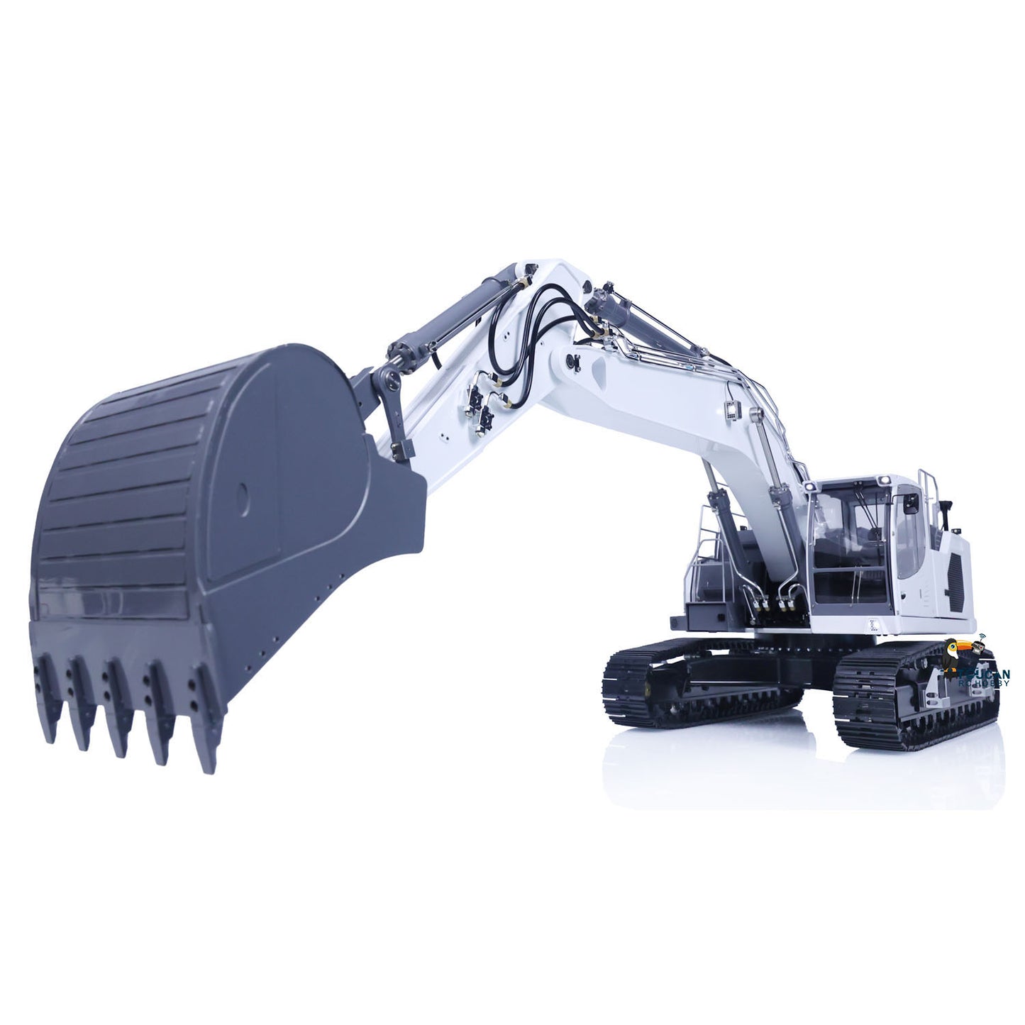 1/14 LESU Aoue-LR945 Metal RC Hydraulic Digger Wireless Control Excavator Model Light System DIY Hobby Model PNP