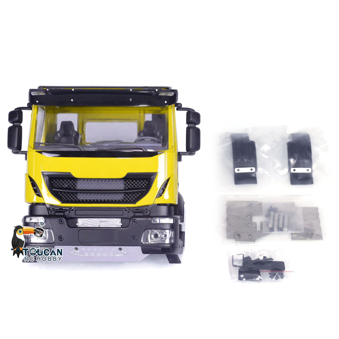 Plastic RC Car Cabin Body Shell for 1/14 RC Tipper Cars Remote Control Truck Painted Partially Assembled DIY Model