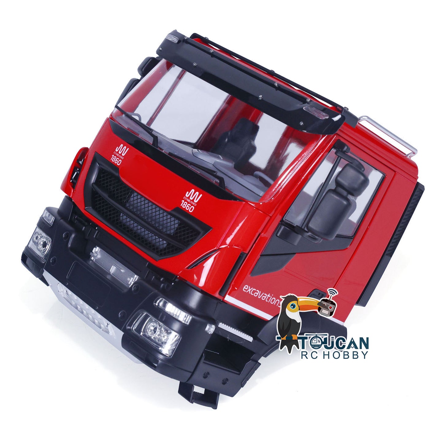 Plastic RC Car Cabin Body Shell for 1/14 RC Tipper Cars Remote Control Truck Painted Partially Assembled DIY Model