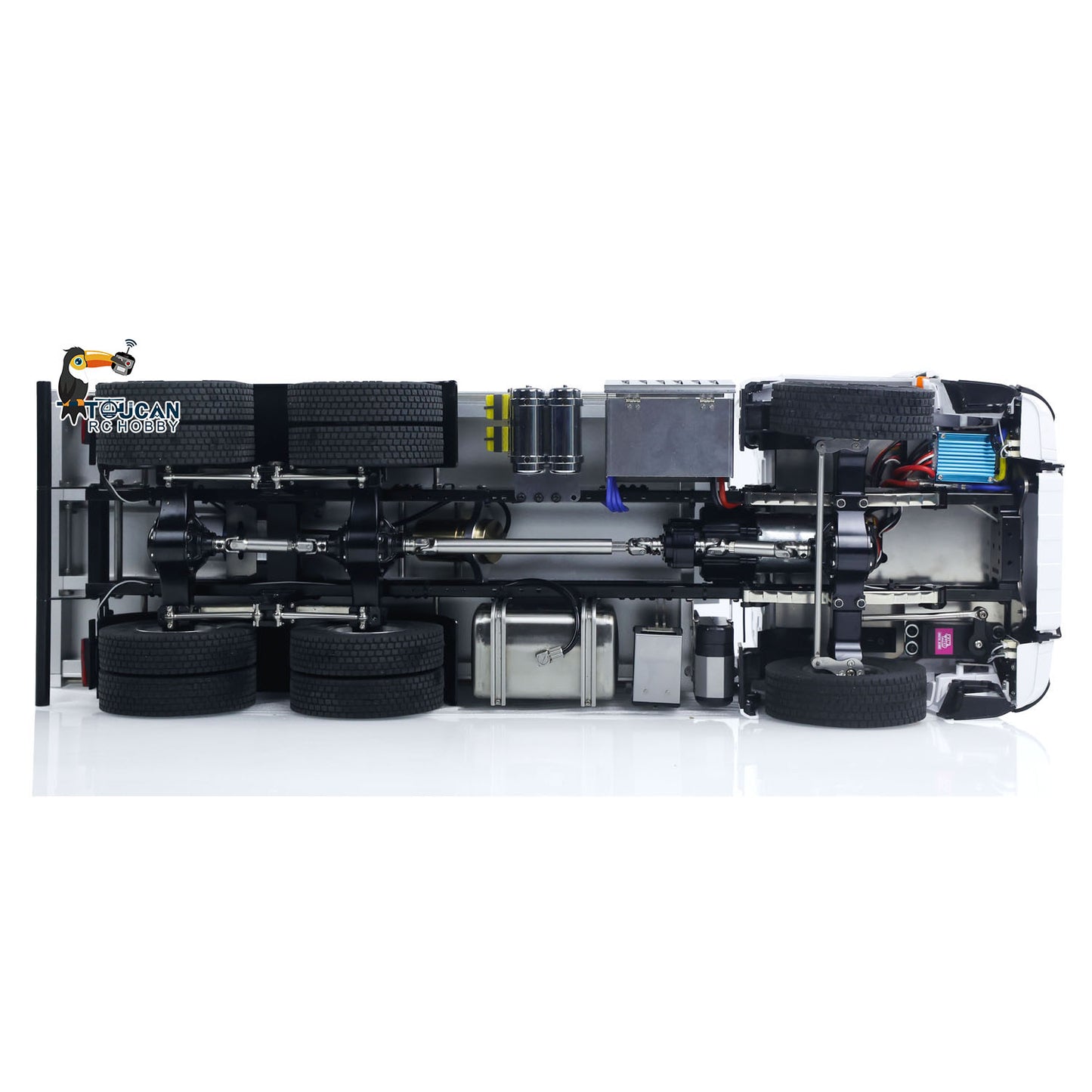 Fast Shipping 2Speed 3348 Metal Chassis 1/14 RTR RC Hydraulic Dumper Remote Control Tipper Model NO Lock Differential Axle Light Sound Battery