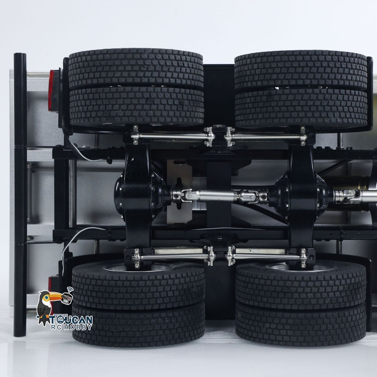 2Speed 3348 Metal Chassis 1/14 RTR RC Hydraulic Dumper Remote Control Tipper Model NO Lock Differential Axle Light Sound Battery