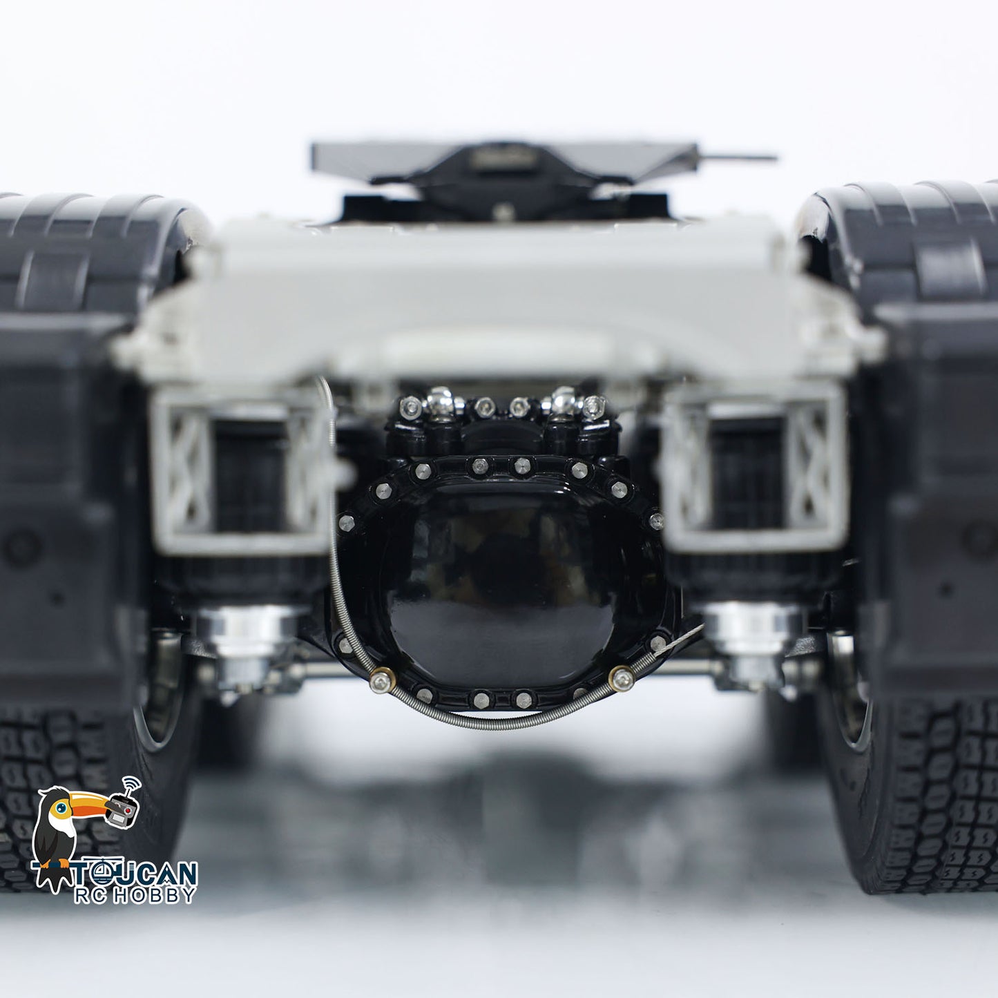 Metal 6x6 Chassis for 770S 1/14 RC Tractor Truck 3-speed Transmission Model with 3-Speed Transmission Differential Lock Axles