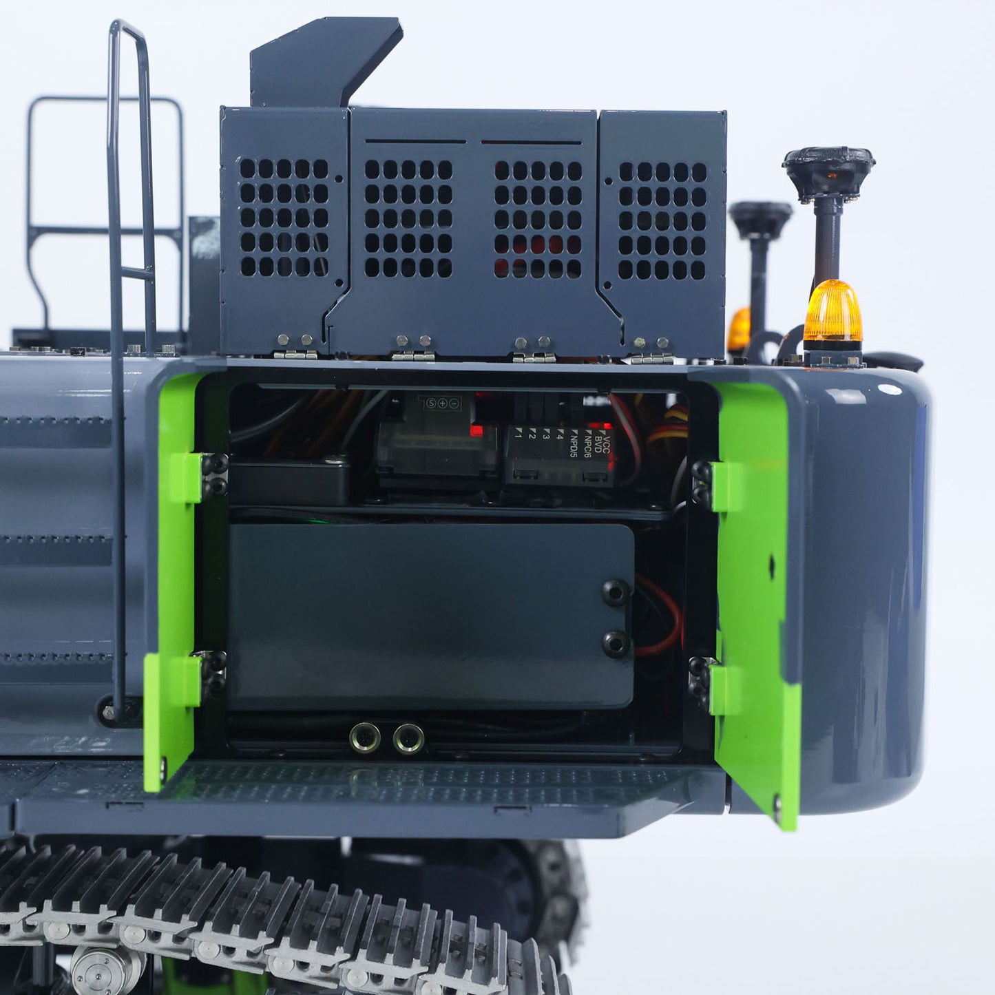 90% Metal LESU 1/14 RC Hydraulic Excavator Aoue ZX490 RTR Remote Control 2Arms Heavy Digger Model PL18EV Lite Light Sound Smoke Constraction Car
