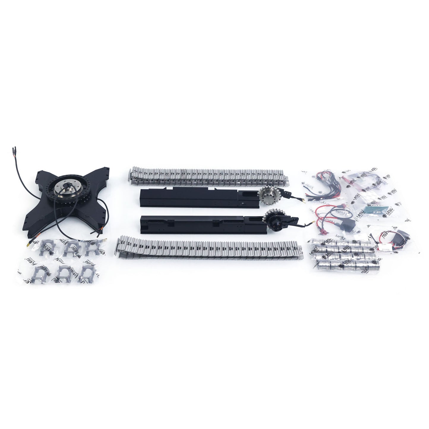 LESU AOUE LR945 KIT Unit 1/14 RC Hydraulic Long-reach Excavator CNC Extended Arm Digger Model Light 7CH Valve 4MPa Pump LCD Unassembled