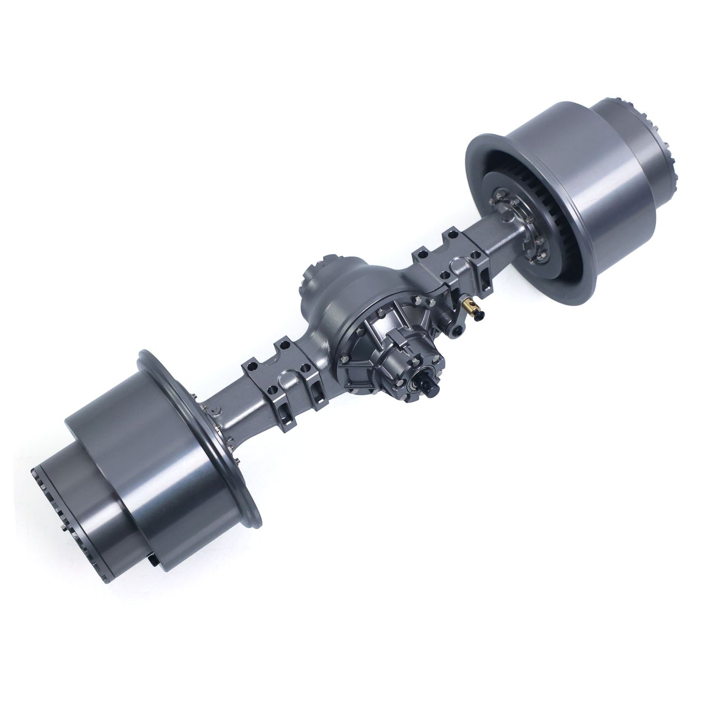 1/14 Metal Wheel Side Reduction Rear Axle for JD Model RC Hydraulic Loader JDM-198 ZW370 JDM-88 Remote Control Articulated Truck Vehicle