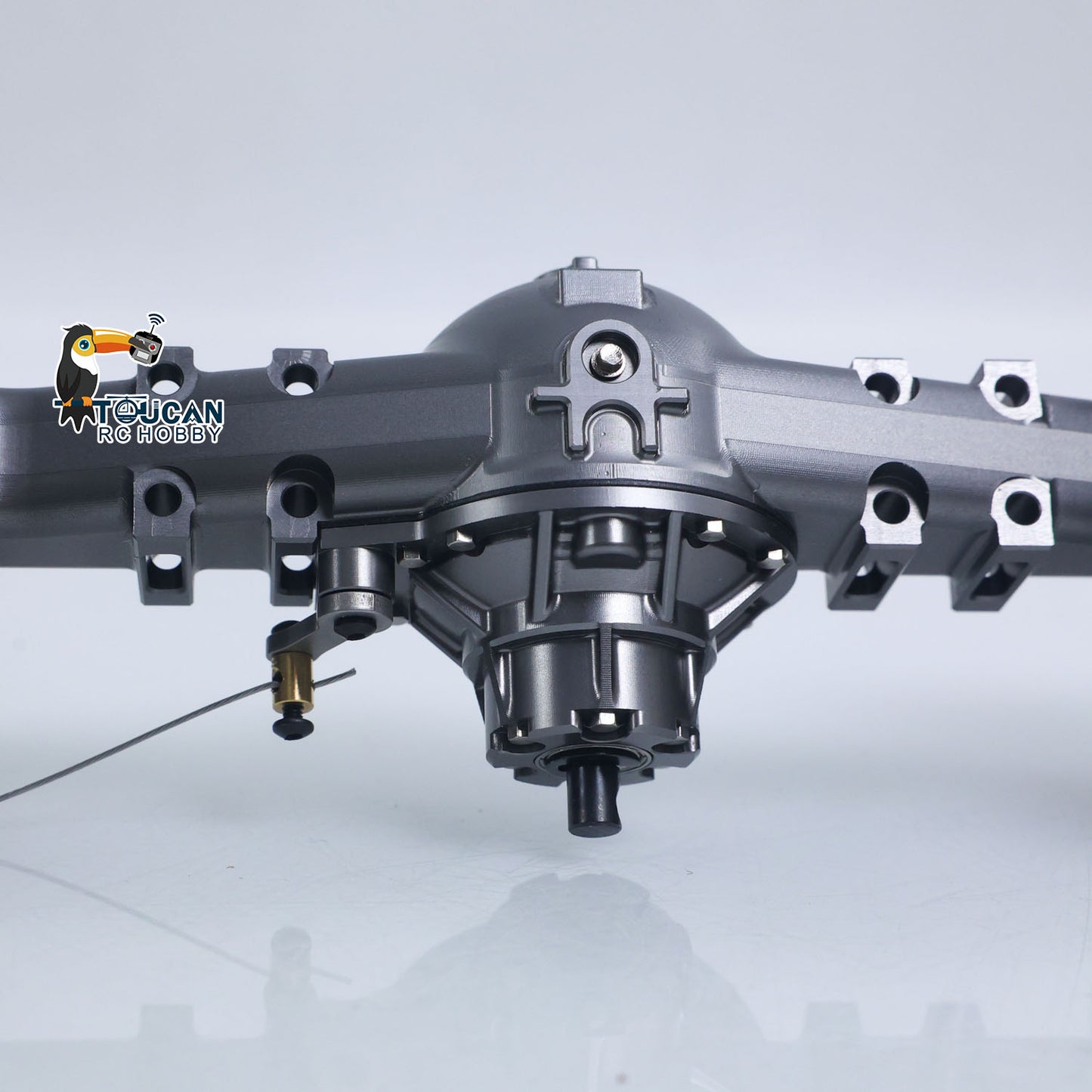 Metal Wheel Side Reduction Front Axle for 1/14 RC Hydraulic Loader ZW370 JDM-198 Radio Control Articulated Truck Model E450C Construction Vehicle