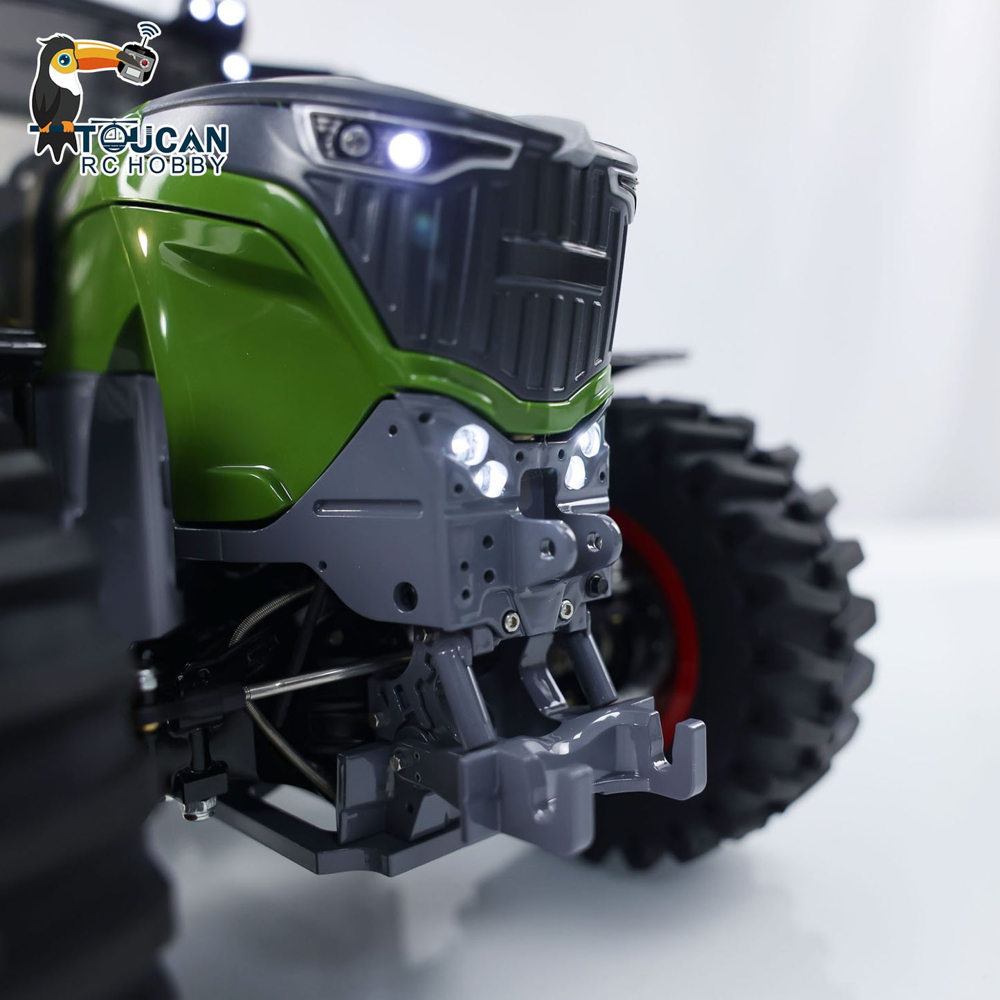 LESU 1/16 4X4 1050 RC Tractors Metal Chassis Ready to Run Car Differential Lock Model FrSky ST8 ESC Servo Motor DIY Vehicle