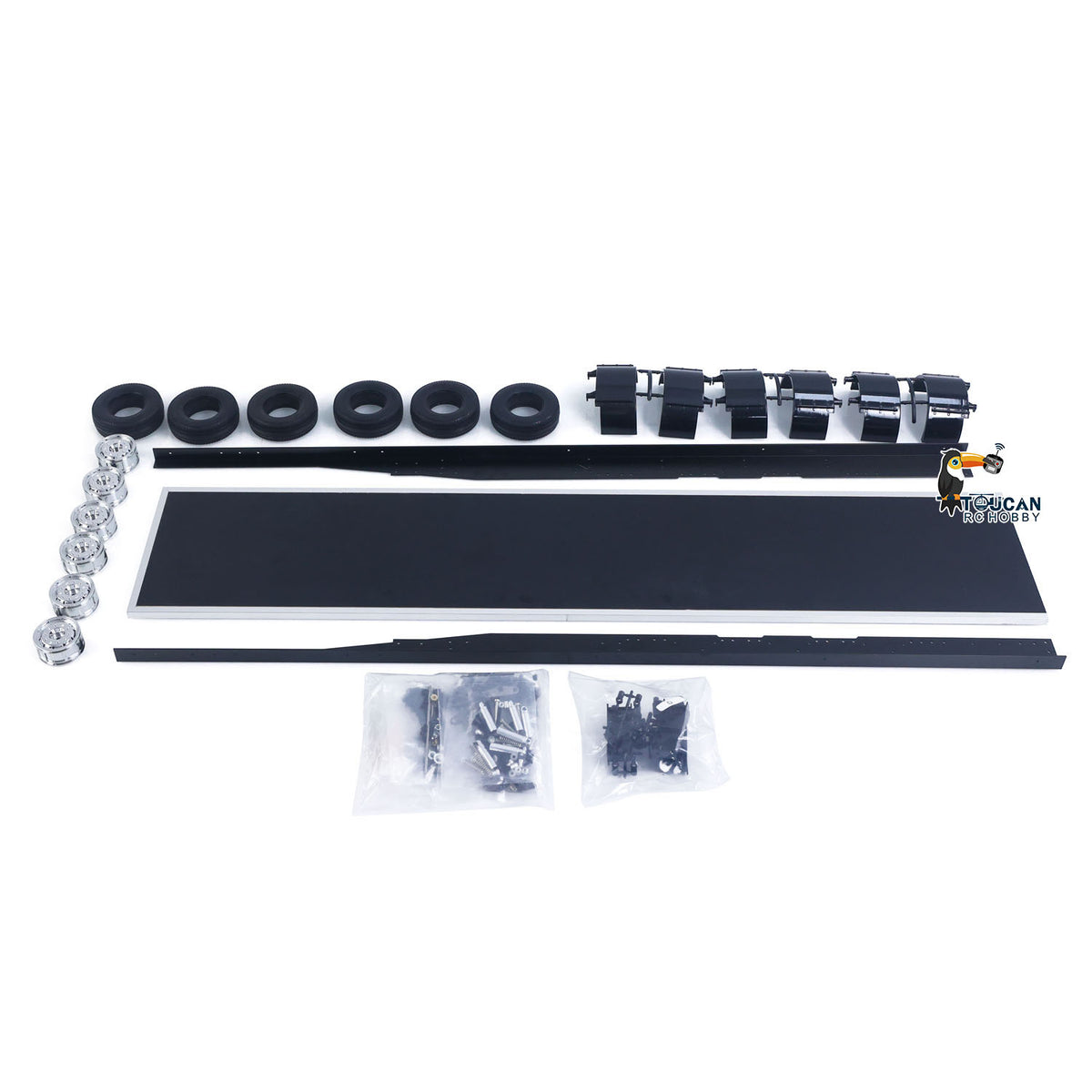 Fast Free Shipping Unpainted RC Reefer Semi-trailer Container Timber Flatbed Semi Tractor Truck KIT DIY Electric Car Hobby Models