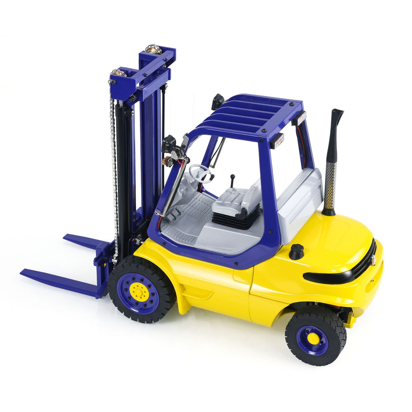 1/14 Hydraulic RC Forklift Wheeled Transfer Car Metal Construction Vehicles