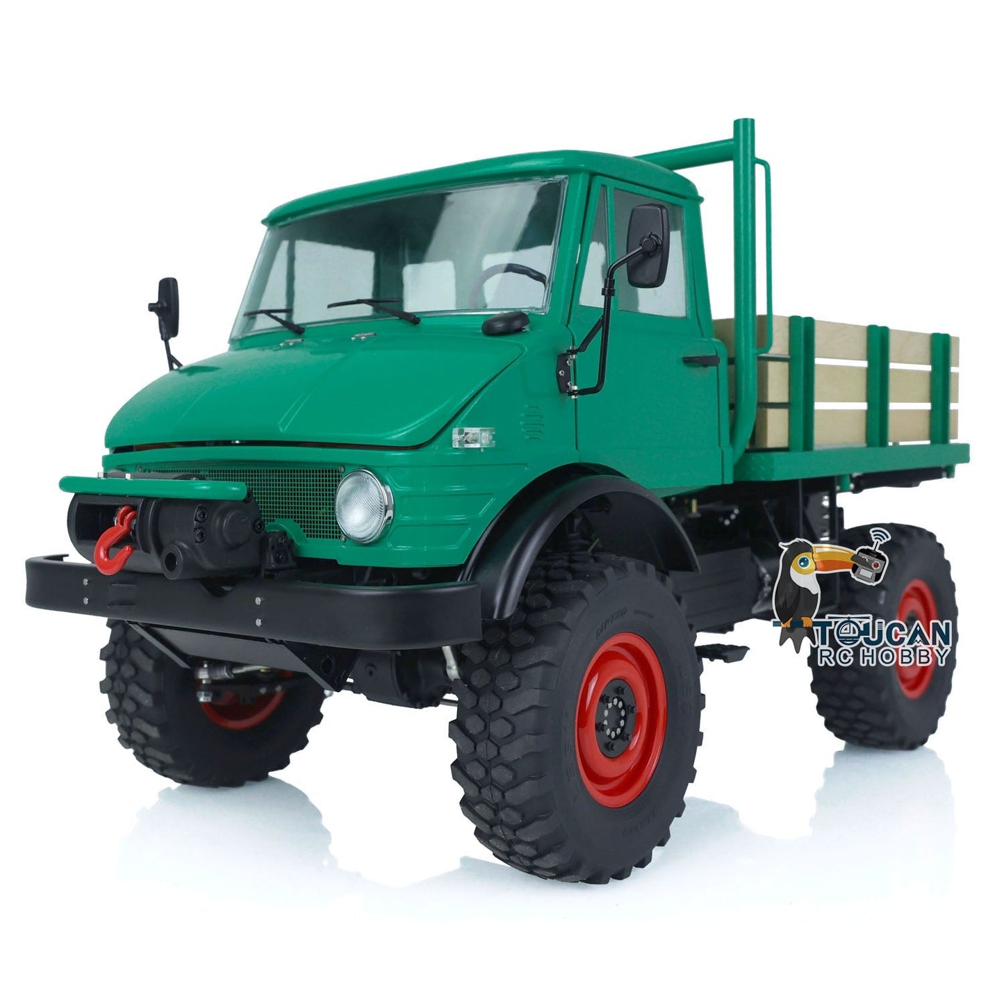 LESU 1/10 4x4 UM406 RC Off-Road Vehicles Truck for Painted Remote Control W/ Sound Light System Winch Servo ESC Car