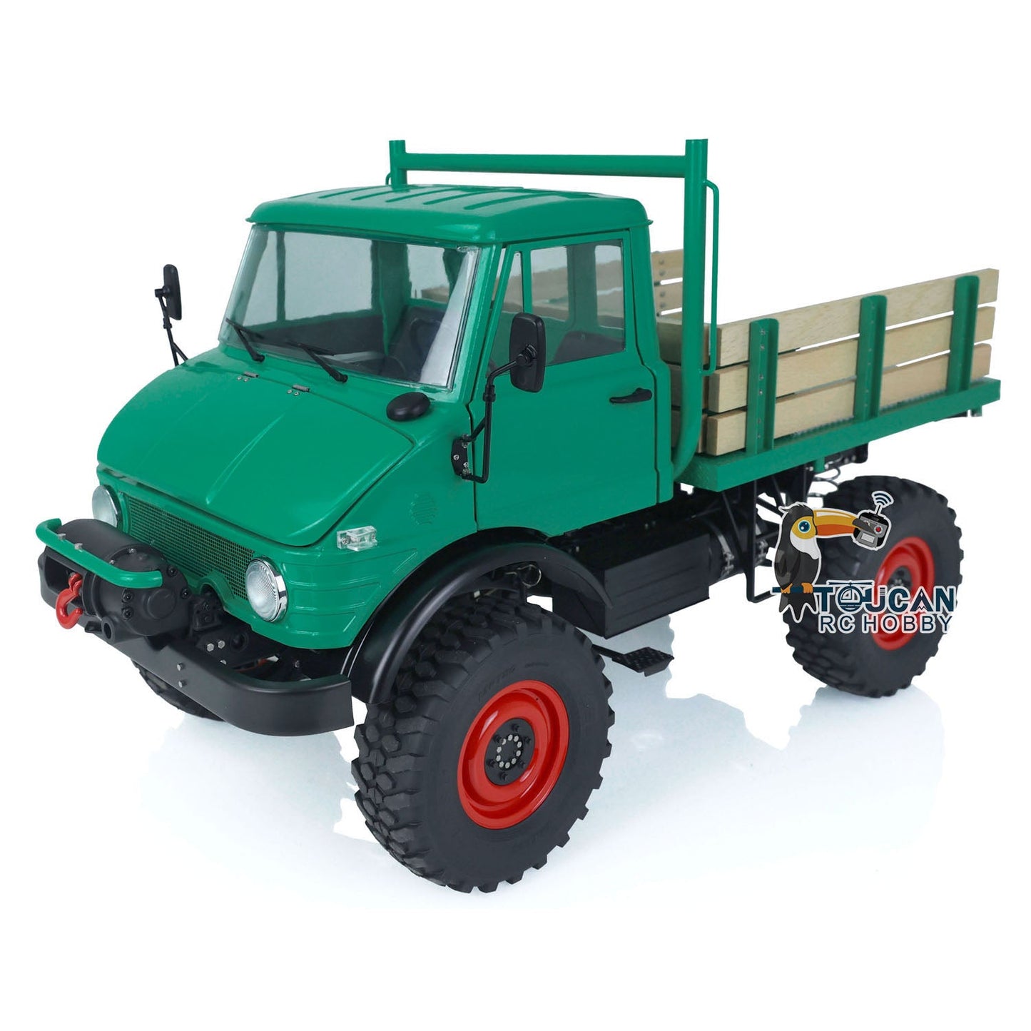 LESU 1/10 4x4 UM406 RC Off-Road Vehicles Truck for Painted Remote Control W/ Sound Light System Winch Servo ESC Car