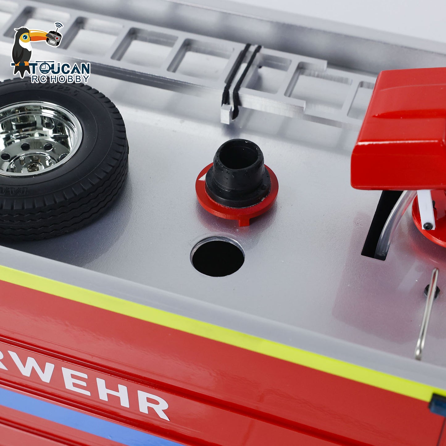 1/14 Remote Control Fire Truck 8x4 RC Fire Fighting Vehicles Model Lights Sounds