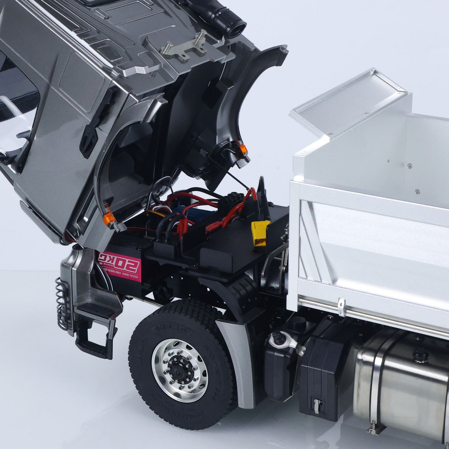ONLY ONE Fast Shipping Metal Chassis Model RTR 1/14 RC Hydraulic Dumper 2Speed Remote Control Tipper Car 3Axles NO Lock Differential Axle Radio Battery