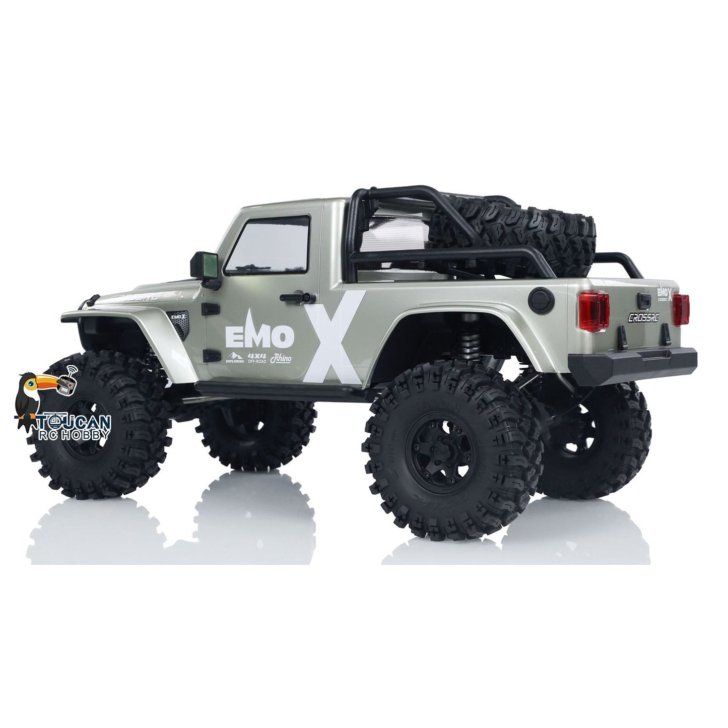 1/8 RC Crawler Car CROSSRC EMO X 2025 4X4 Remote Control Off Road Car Model Brushless Hobbywing 8IGHT FOC Motor ESC Light Radio
