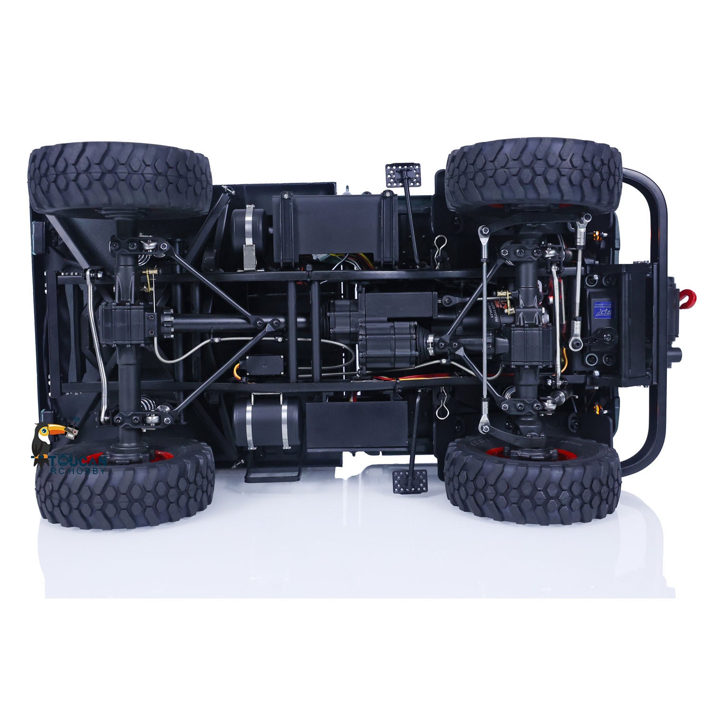 LESU 4X4 1/10 RAVE-UM406 RC Off-road Vehicles Electric Radio Controlled Cars W/ Light Sound System Winch Painted Assembled